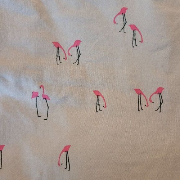 Vtg 90's Womens 6 Skirt Flamingo Skort Khaki A-line Mini Stretch Cotton Tan - Picture 7 of 7